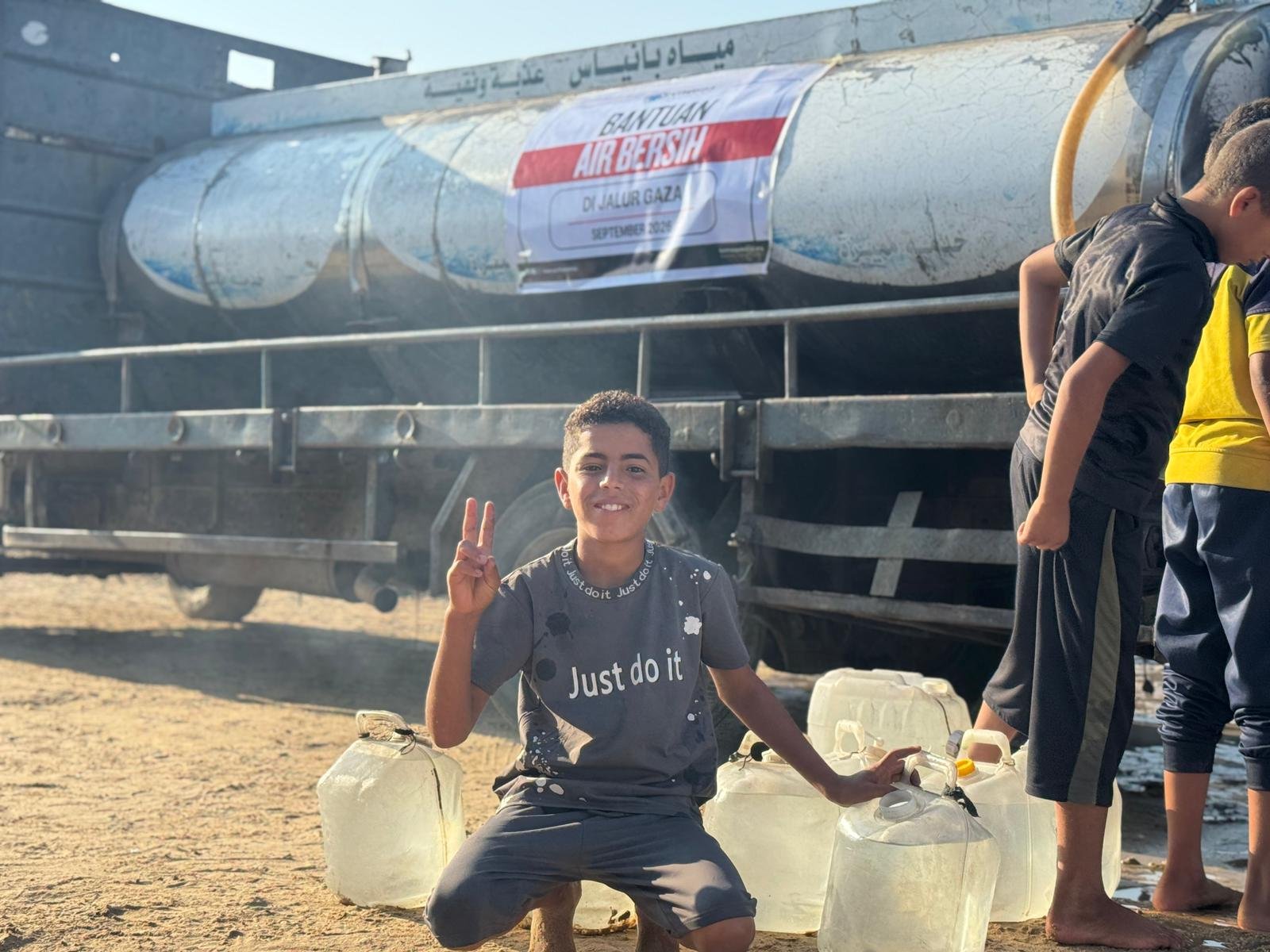13.000 Jiwa Menerima Manfaat Air di Jalur Gaza