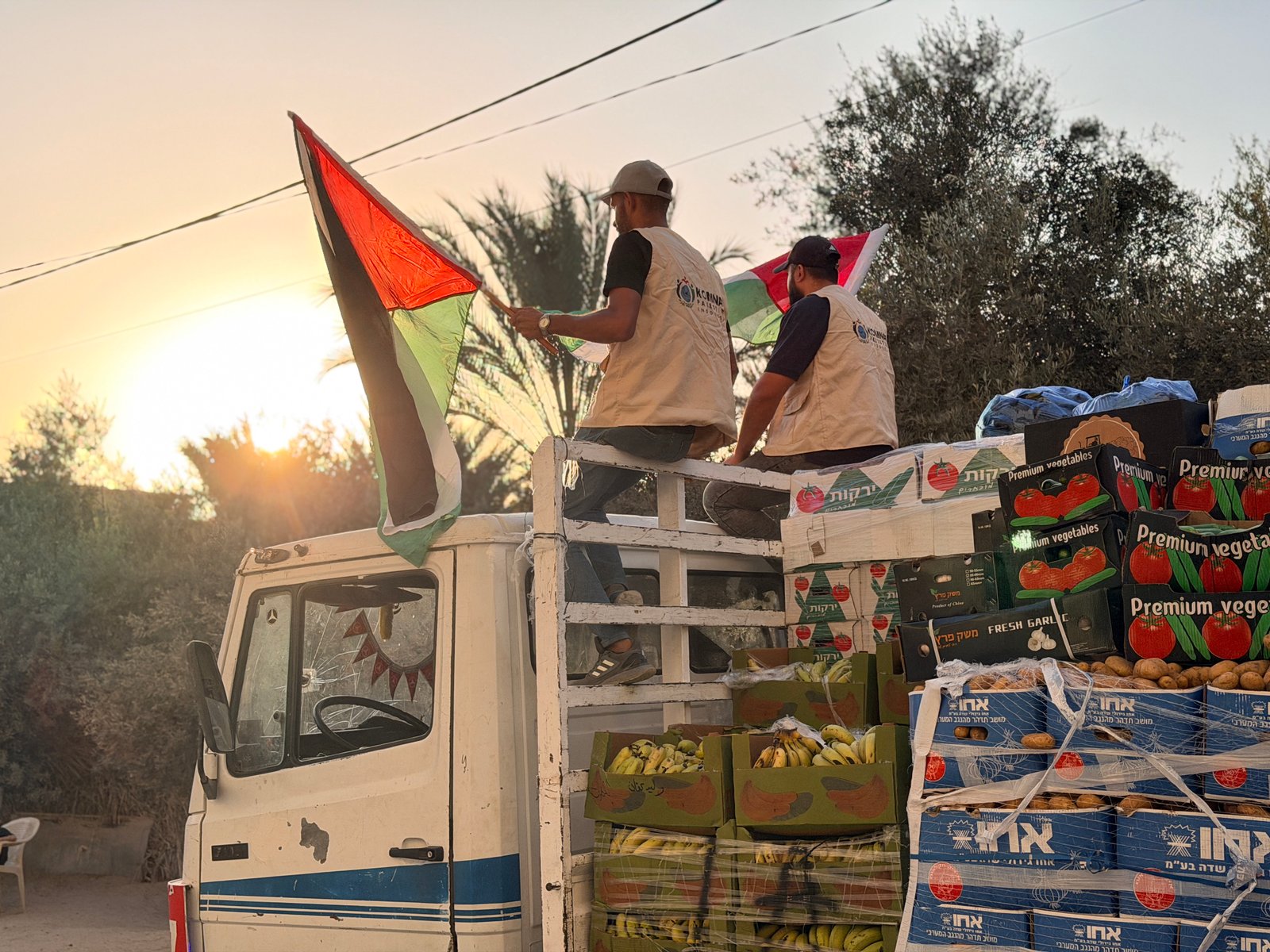 Persiapan Distribusi Bantuan Sayur dan Buah